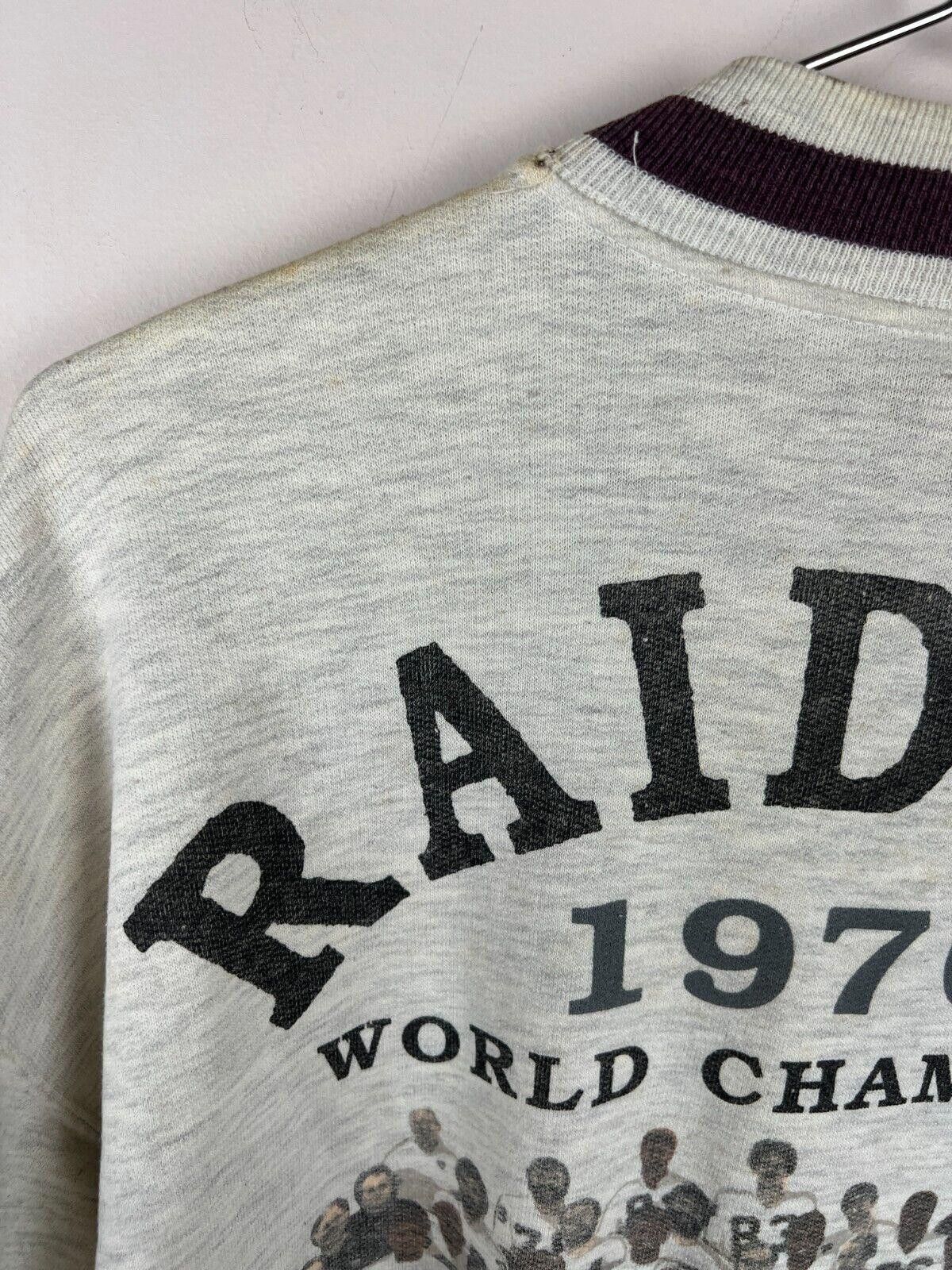 NFL × Vintage 1991 Long Gone Vintage Oakland Raiders Snap Jacket Cotton Size US XL / EU 56 / 4 - 7 Thumbnail