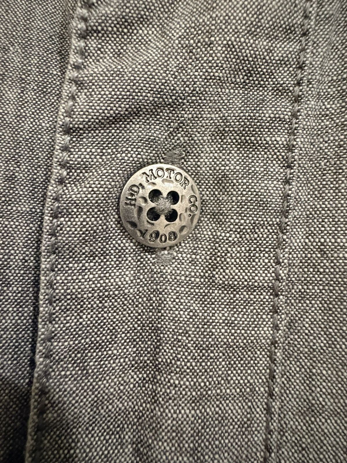 Harley Davidson Harley Davidson Gray Button-Down Shirt Size US M / EU 48-50 / 2 - 3 Thumbnail
