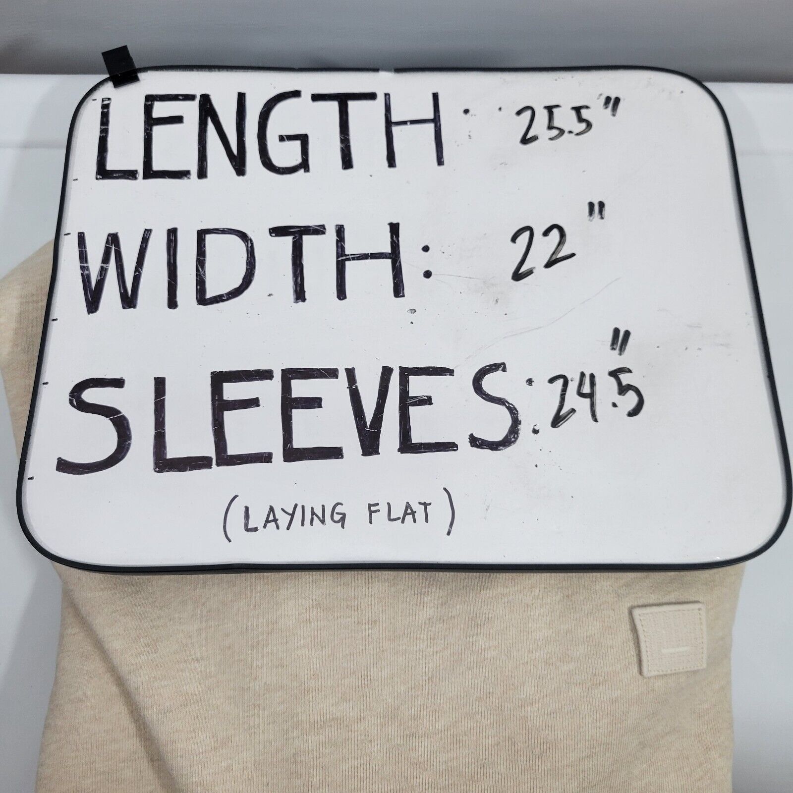 Acne Studios ACNE FAIRVIEW FACE BOX PATCH BEIGE PULLOVER SWEATSHIRT Sz M Size US M / EU 48-50 / 2 - 7 Thumbnail