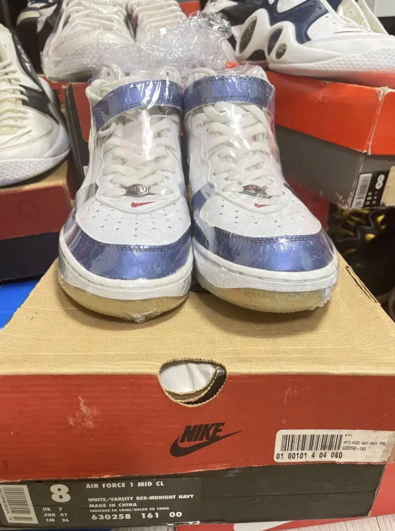 Nike × Vintage Vintage 2005 Nike Air Force 1 “Denim” Blue/Red