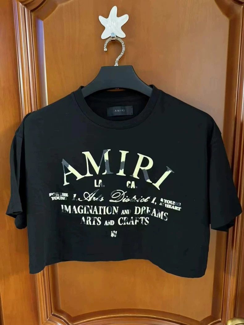 Amiri Amiri Printed Broken Logo Design Short Sleeve Size XS / US 0-2 / IT 36-38 - 1 Thumbnail