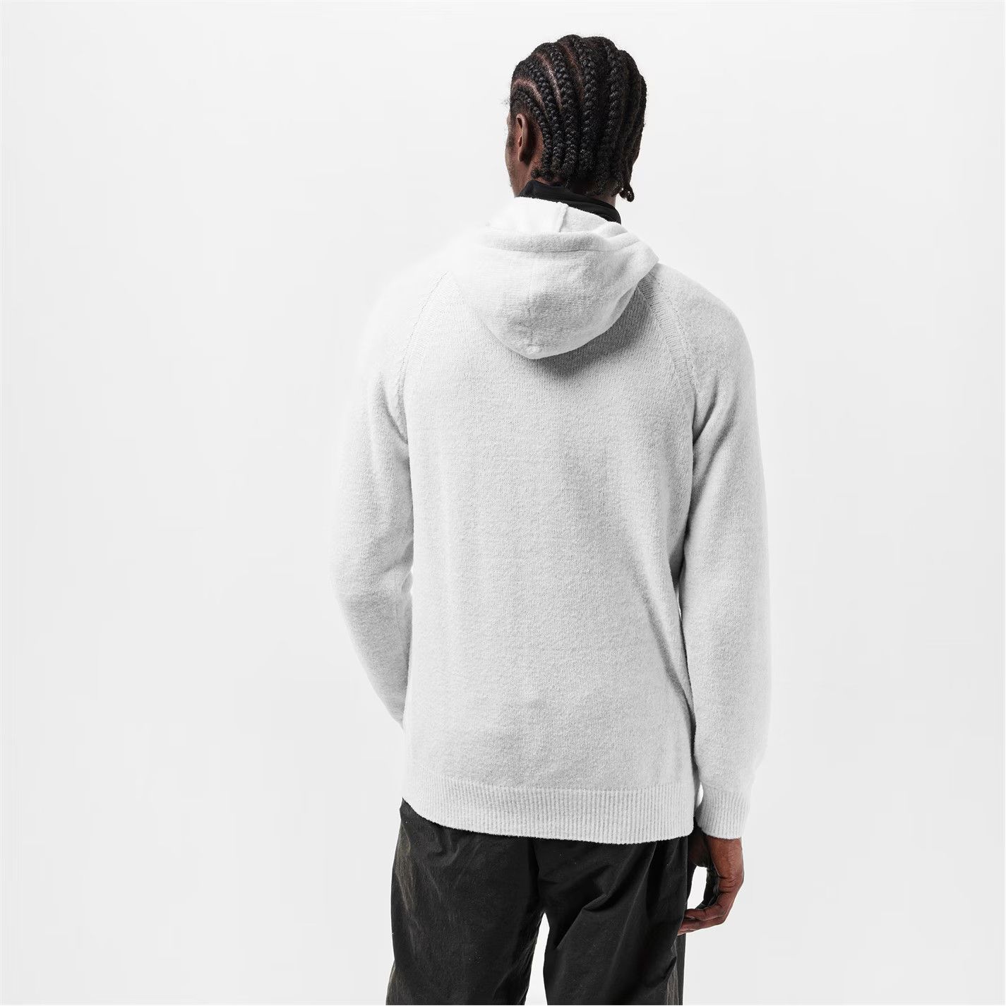 C.P. Company o1g2r1mq0426 Lens Knitted Hoodie in White Size US M / EU 48-50 / 2 - 4 Thumbnail