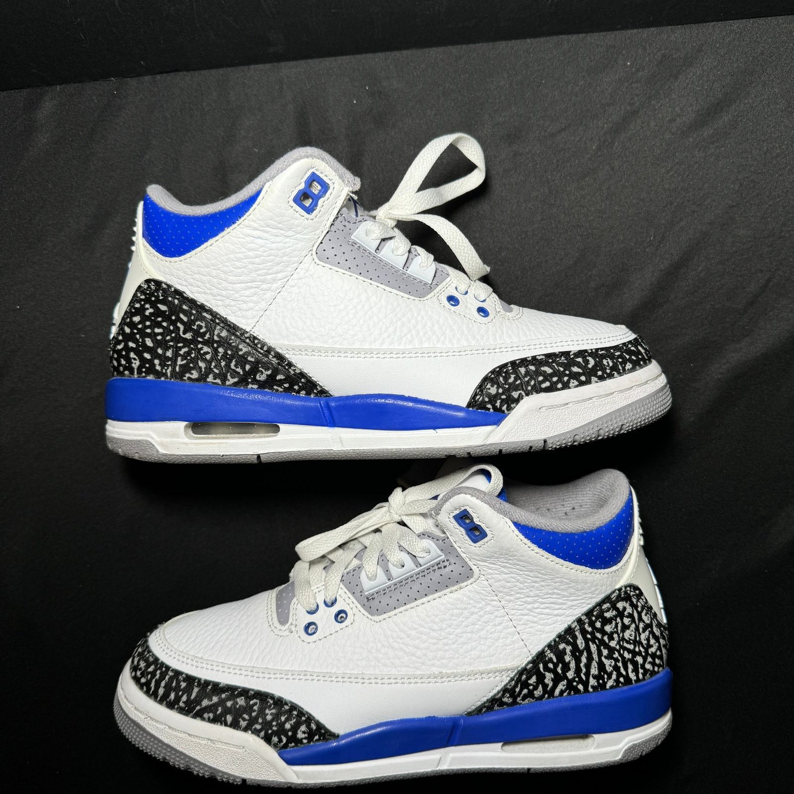 Jordan Brand × Nike Nike Air Jordan 3 Retro GS Racer Blue Men's Shoes - Size 6 Size US 6 / EU 39 - 2 Thumbnail