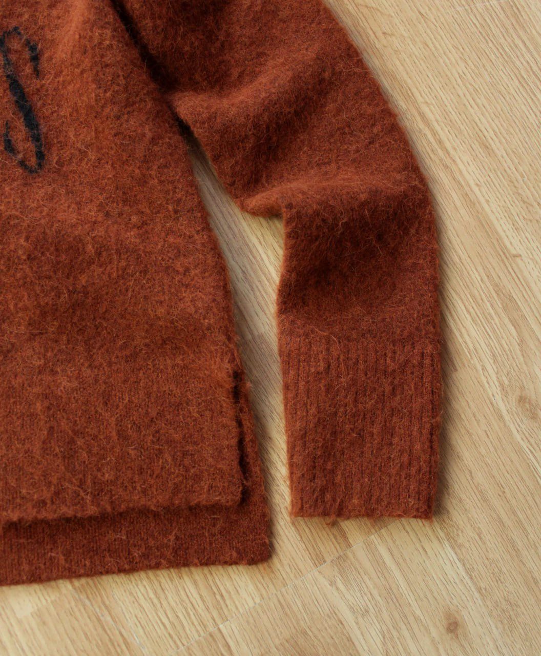 Allsaints × Vintage 🔥 Allsaints Alpaca Wool Blend Split Crew Logo Jumper Sweater Size XS / US 0-2 / IT 36-38 - 10 Thumbnail