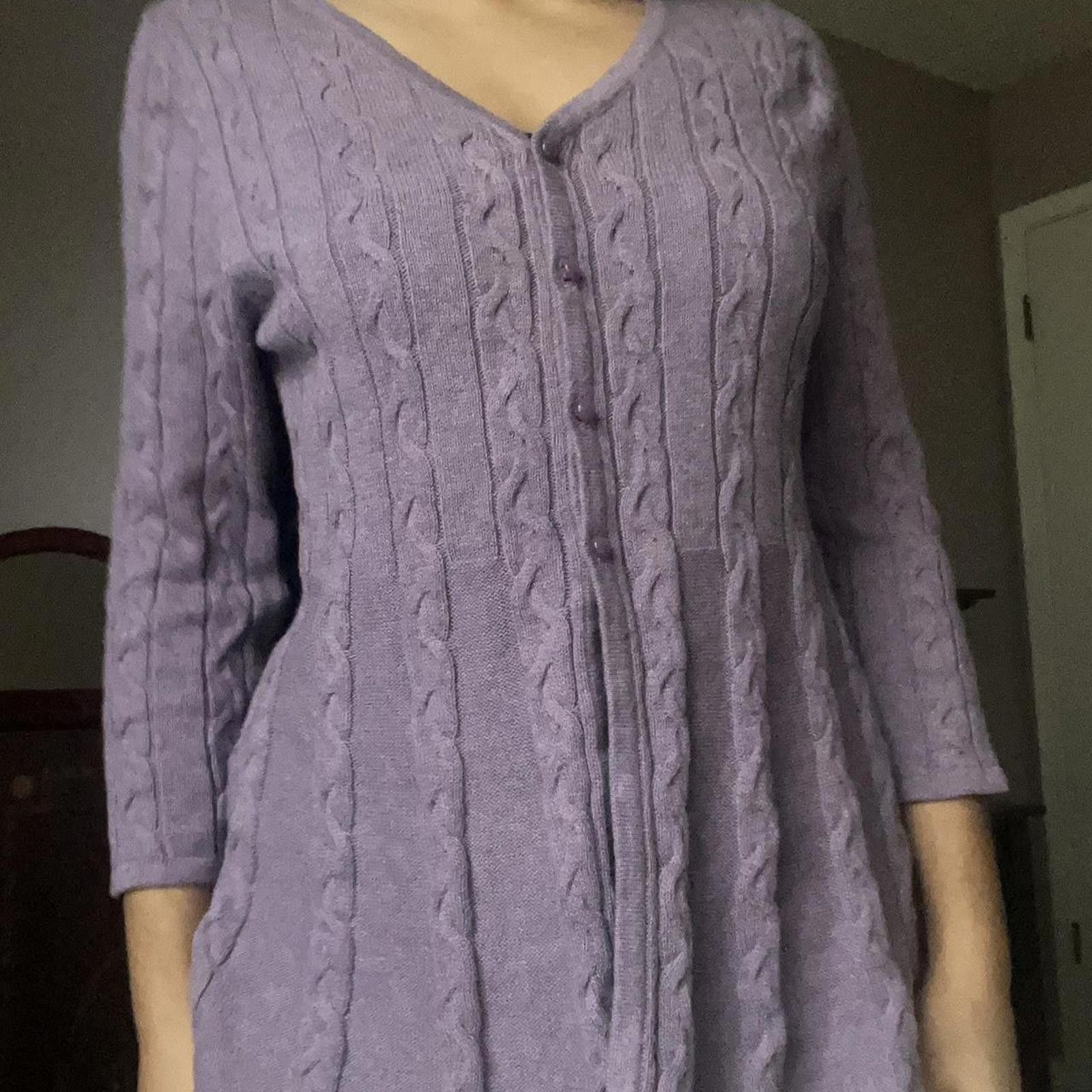 Croft & Barrow Purple knitted button up top #knitwear Size S / US 4 / IT 40 - 1 Thumbnail