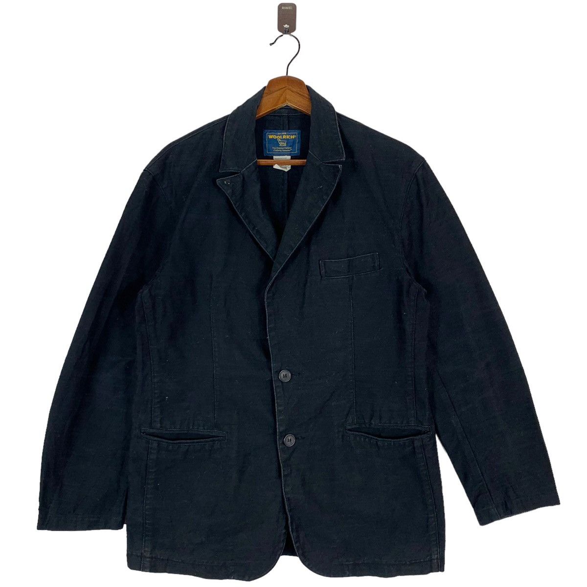 Vintage × Woolrich Woolen Mills Vintage Woolrich Woolen Mills Cotton Black Jacket Size L / US 10 / IT 46 - 1 Thumbnail