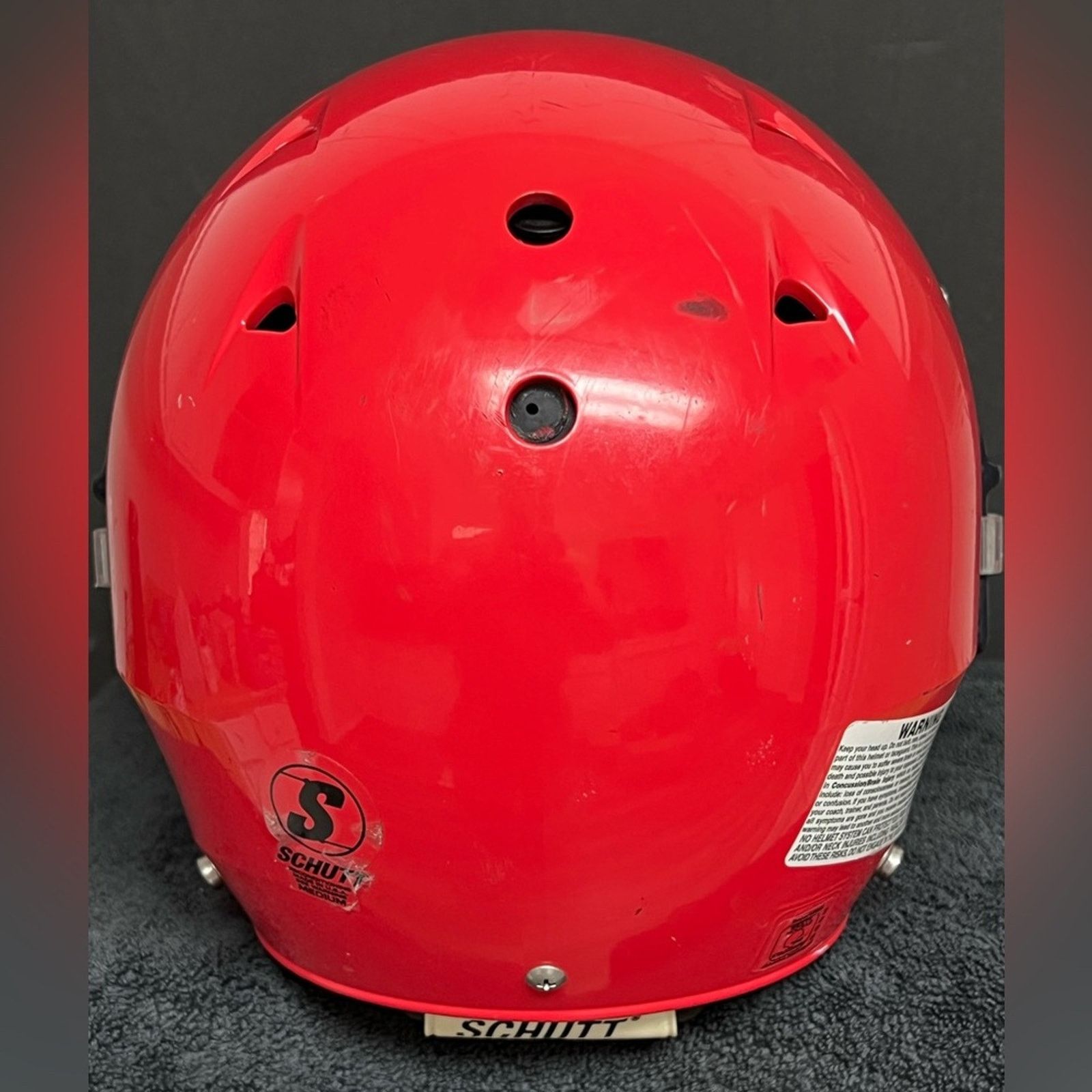 Schott Schutt DNA Pro Plus Football Helmet Red Black Face Guard Size ONE SIZE - 5 Thumbnail