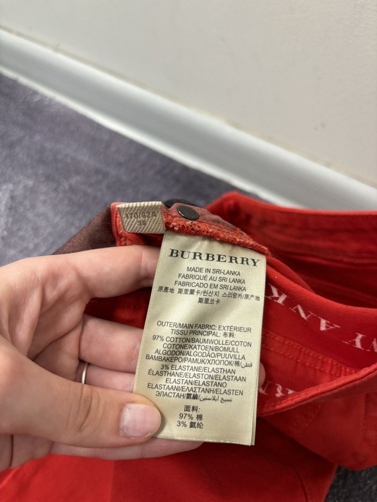 Burberry Burberry Brit Westbourne Women’s Red Skinny Ankle Jeans Size 25" / US 0 / IT 36 - 12 Thumbnail