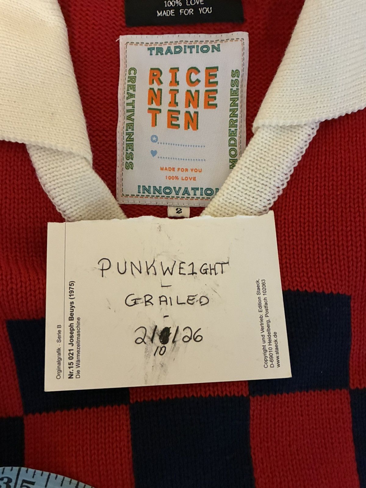 Other Rice Nine Ten Knit Soccer Jersey Size US M / EU 48-50 / 2 - 3 Thumbnail
