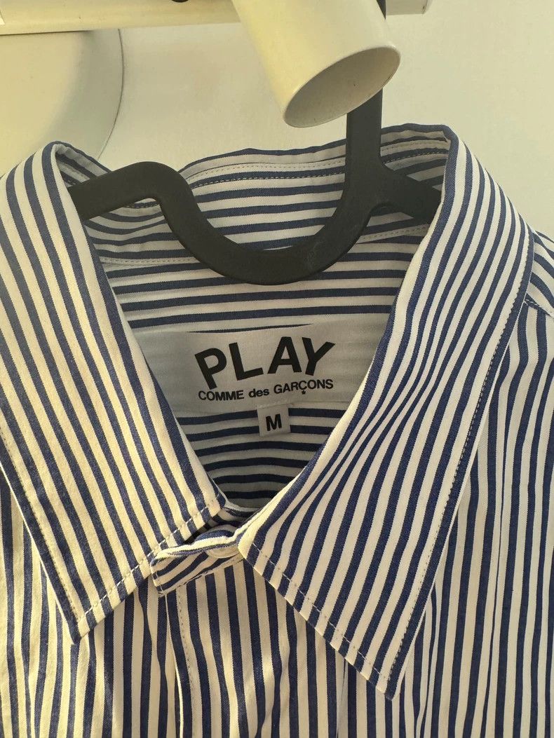 Comme des Garcons Comme Des Garcons Play Series Classic Shirt White Blue Nav Size US M / EU 48-50 / 2 - 3 Thumbnail