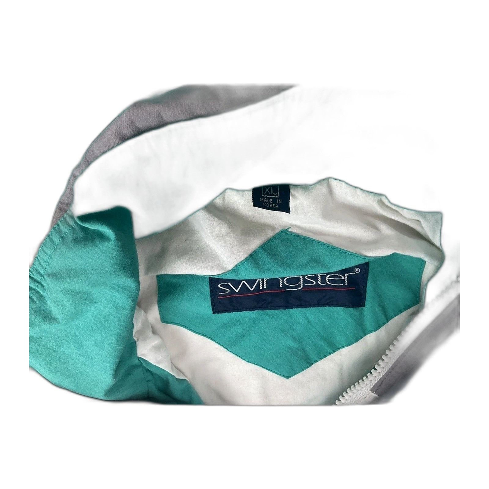 Swingster Vintage Pennzoil Racing Jacket Mens XL Swingster White Teal Size US XL / EU 56 / 4 - 2 Thumbnail