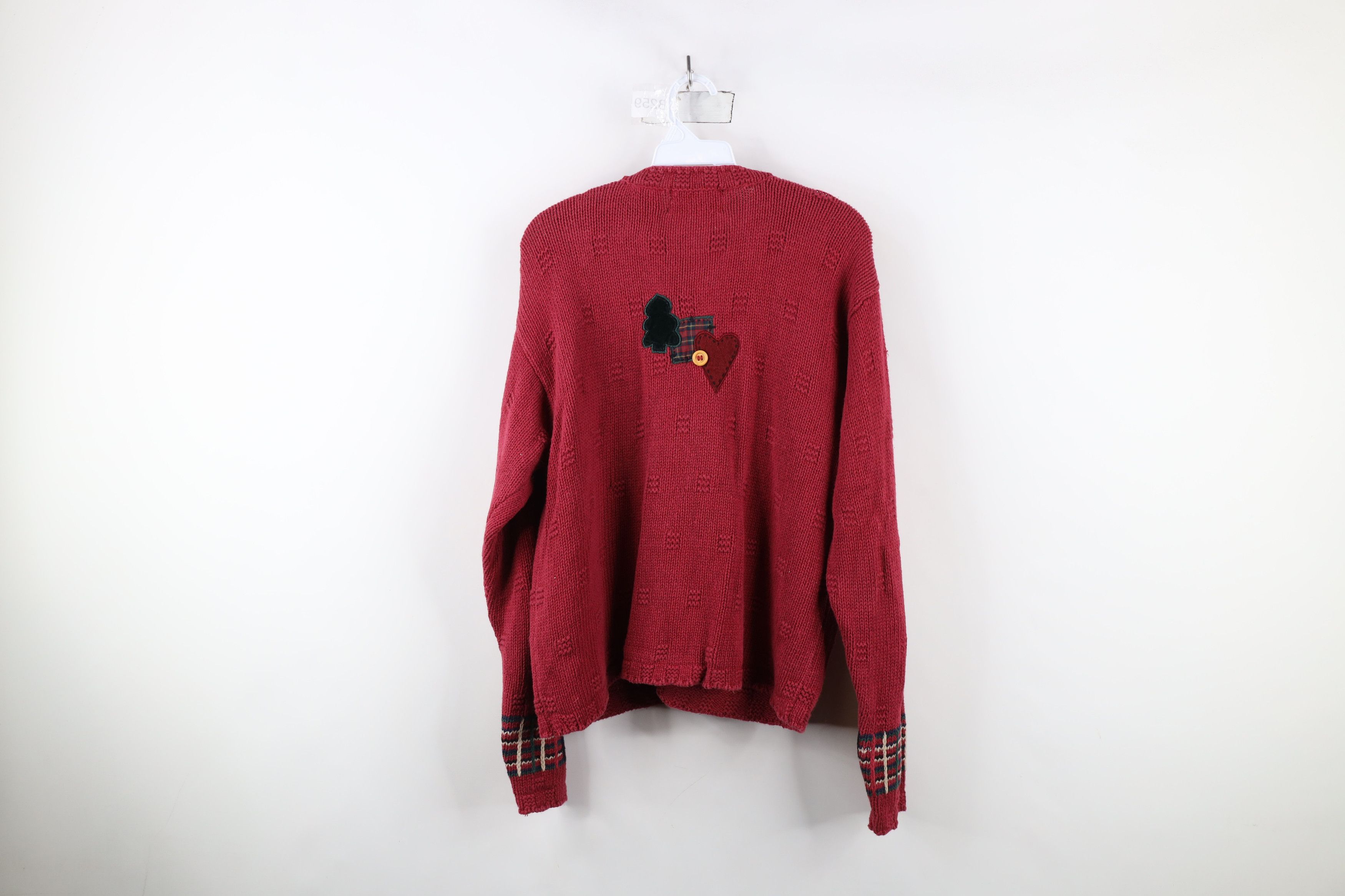Vintage Vintage 90s Streetwear Christmas Snowman Cardigan Sweater Size L / US 10 / IT 46 - 11 Thumbnail