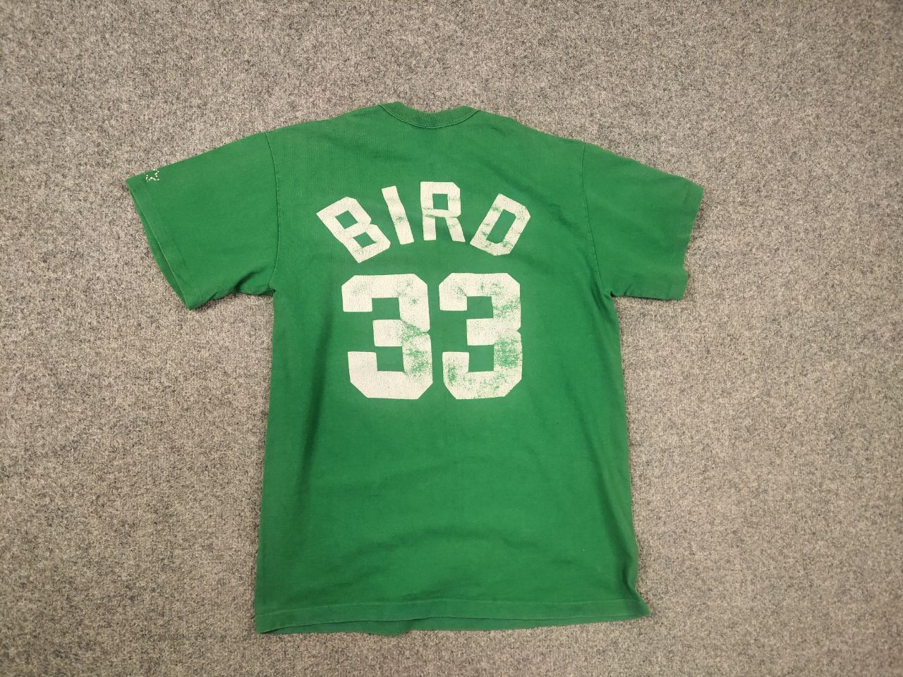 NBA Vintage 90's Starter Larry Bird Celtics 33 NBA Graphic Shirt Size US L / EU 52-54 / 3 - 9 Thumbnail