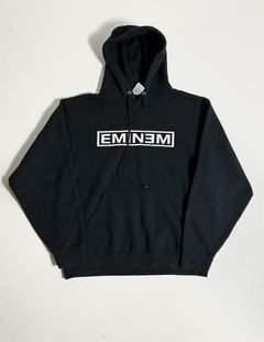 Hoodie Zip Jacket in Black worn by Eminem as seen in 56 NFL