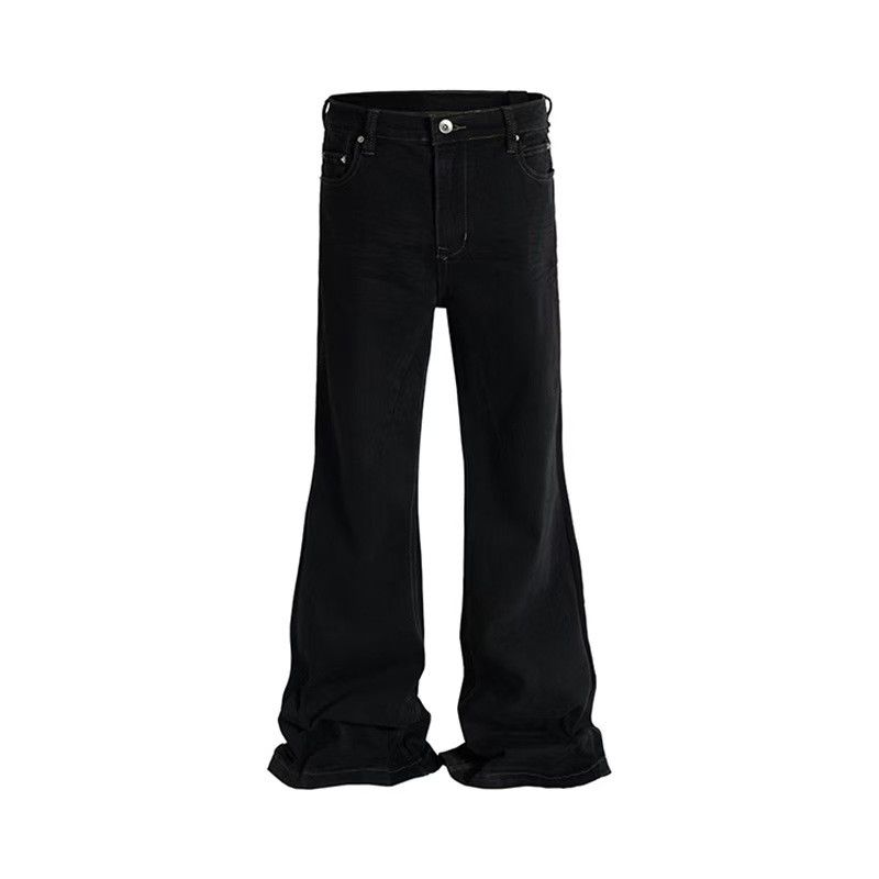 Japanese Brand × Jean High Street Dark Style Casual Loose Micro Flare Jeans Size US 34 / EU 50 - 5 Thumbnail