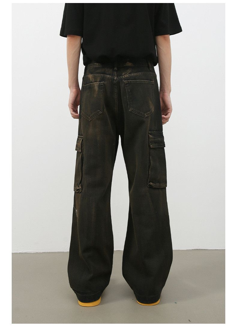 Japanese Brand × Jean American retro multi-pocket cargo jeans loose straight Size US 32 / EU 48 - 5 Thumbnail