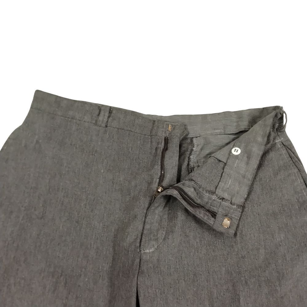 Comme des Garcons Shorts Polyester Cotton Logo Print Zipper Gray Size US 39 - 3 Thumbnail