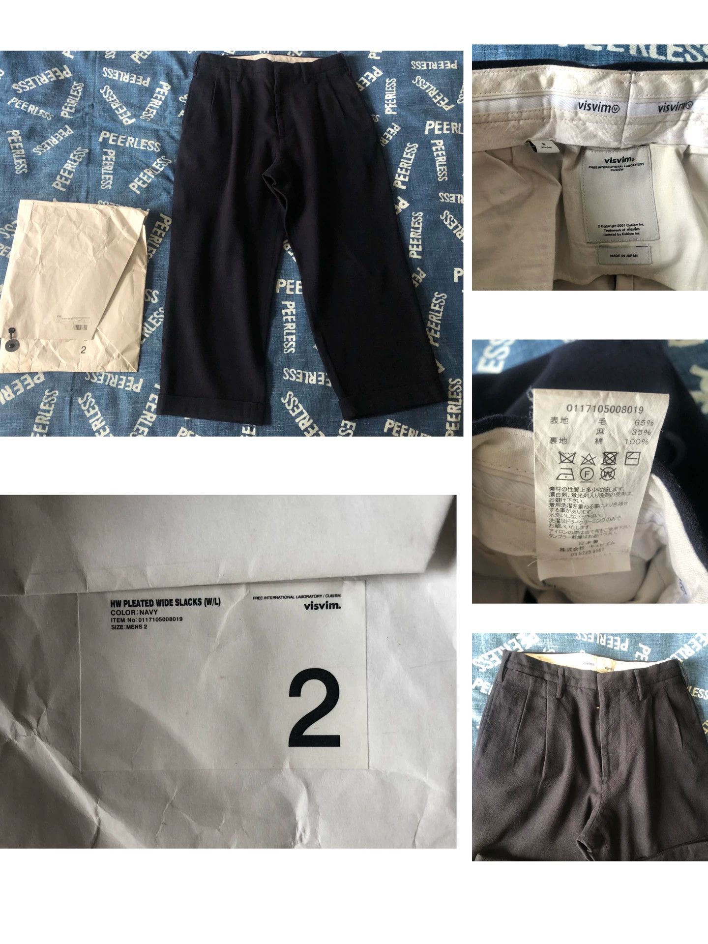Visvim Visvim 17SS HW Pleated Wide Slacks Size US 32 / EU 48 - 1 Thumbnail