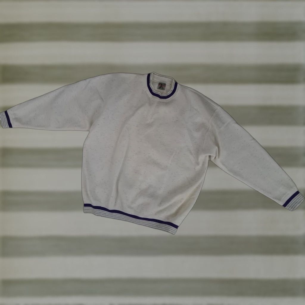 Vintage VINTAGE Oneita Sweatshirt Shirt 2XL Unisex Adults White Cotton Crew Neck Long Sleeve Pullover Canvas Regular USA Made Size US XXL / EU 58 / 5 - 1 Thumbnail