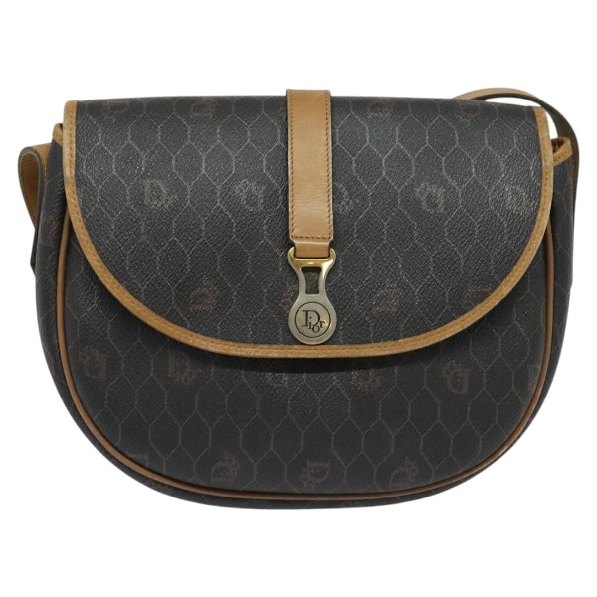 Dior DIOR Honeycomb Canvas Shoulder Bag Pvc Leather Black Size ONE SIZE - 2 Thumbnail