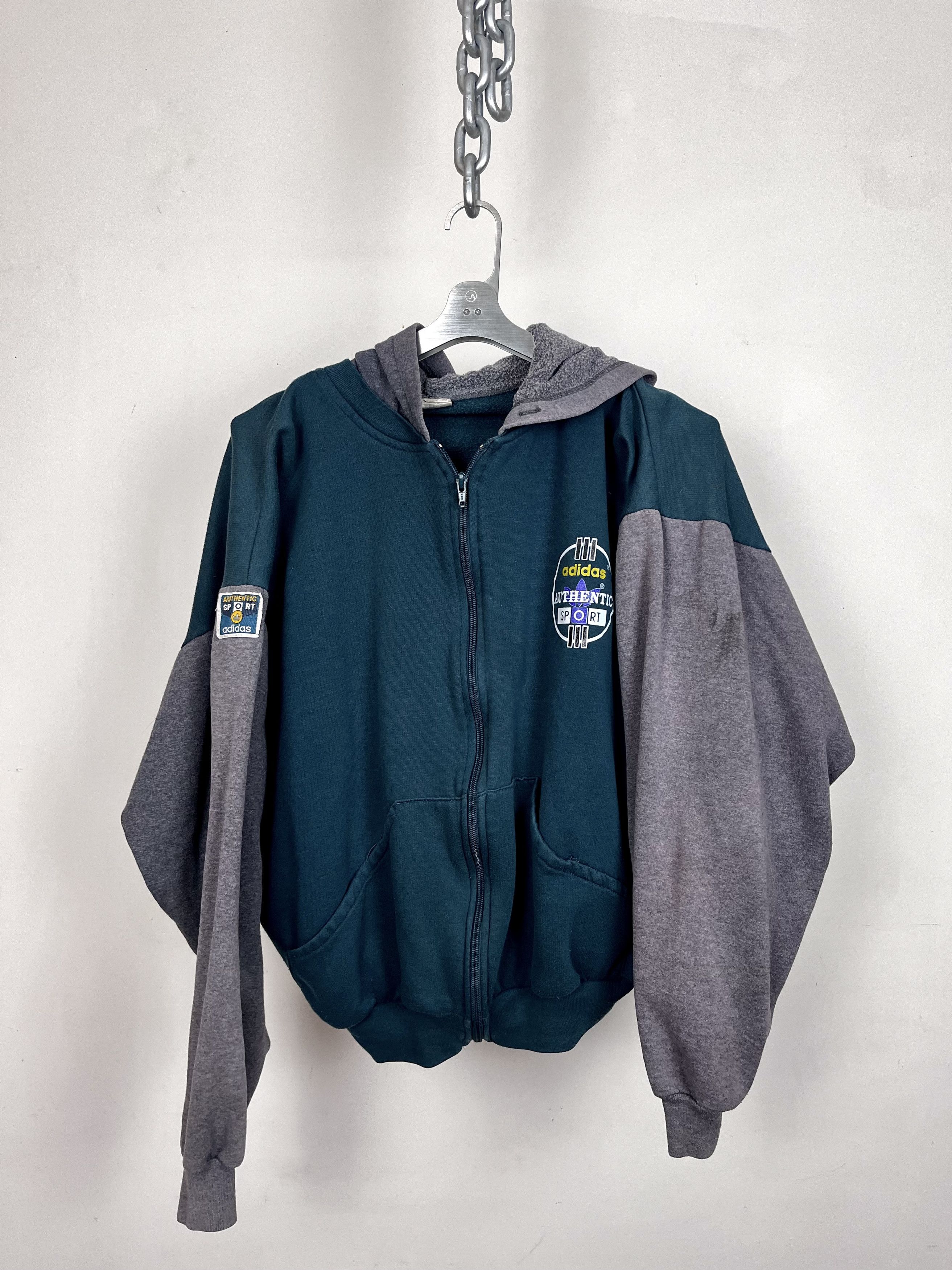 Adidas Vintage Adidas by PrivaSport Hoodie Size US L / EU 52-54 / 3 - 2 Thumbnail
