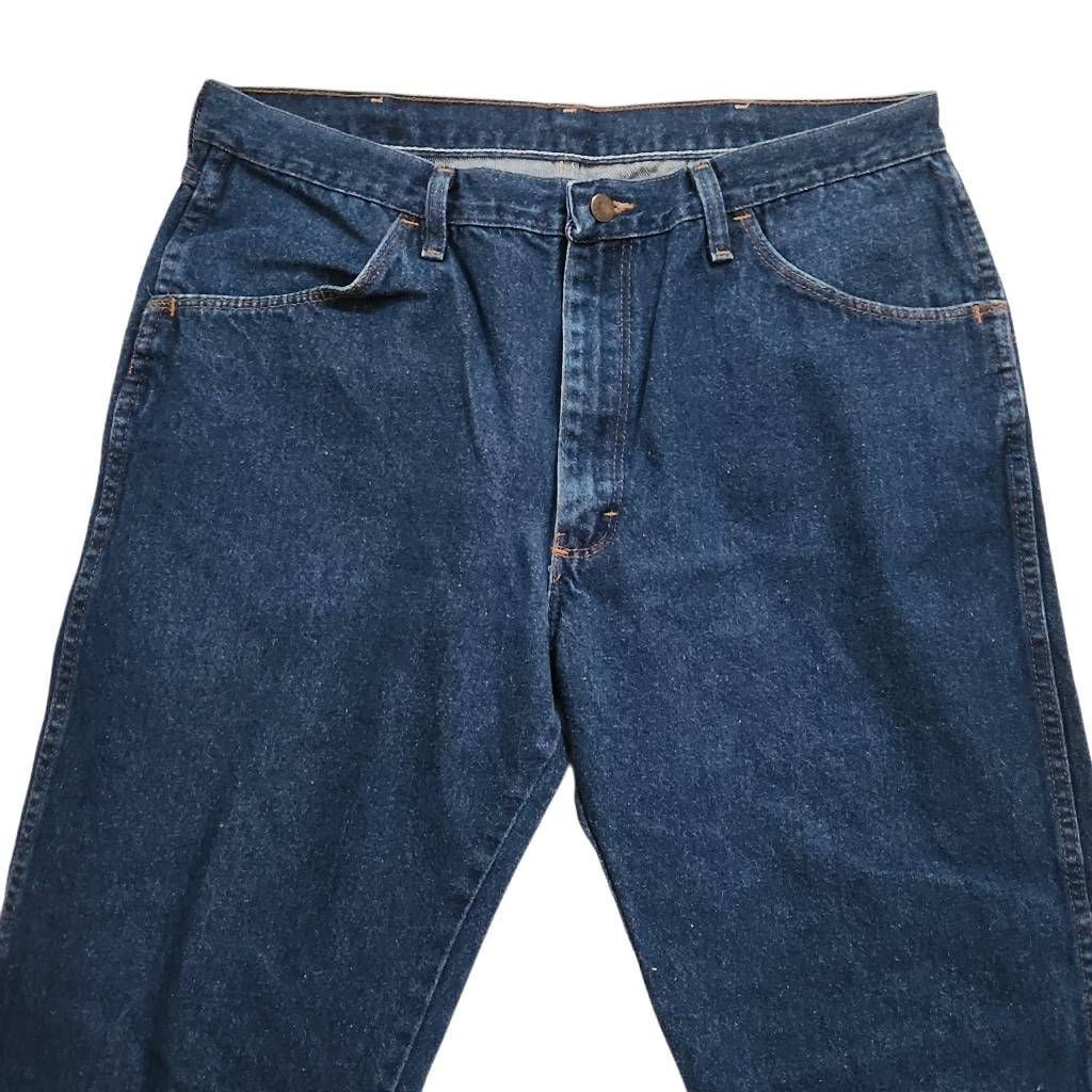 Rustler Rustler Mens Size 38x30 Dark Blue Rinse Relaxed Jeans Size US 38 / EU 54 - 3 Thumbnail