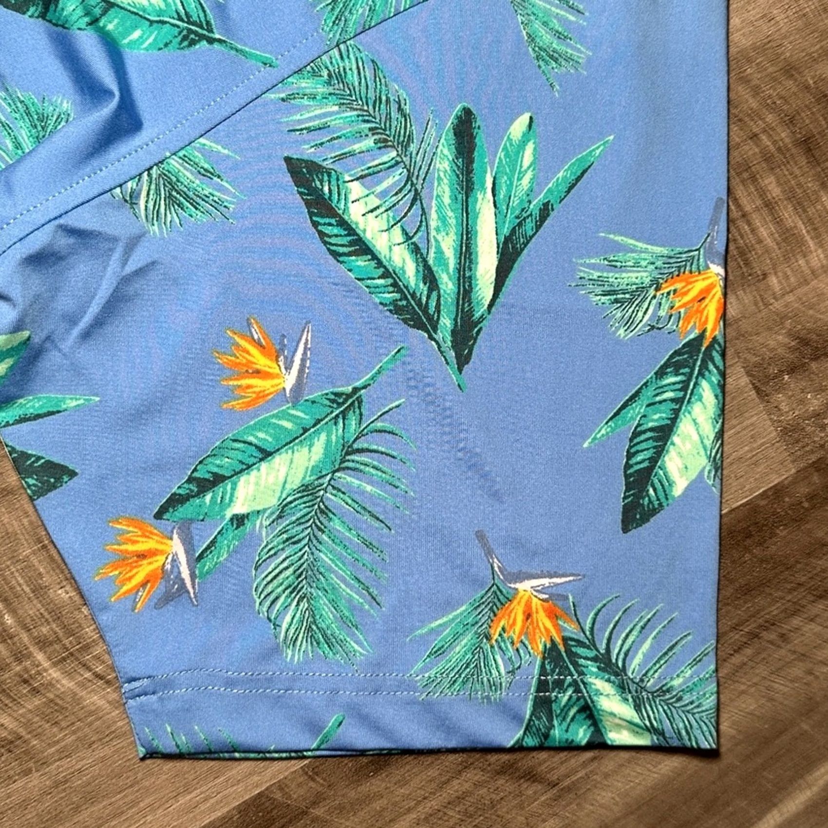 Vintage Southern Marsh Oahu Tropical Bayside Performance Polo XL Men Blue Size US XL / EU 56 / 4 - 4 Thumbnail