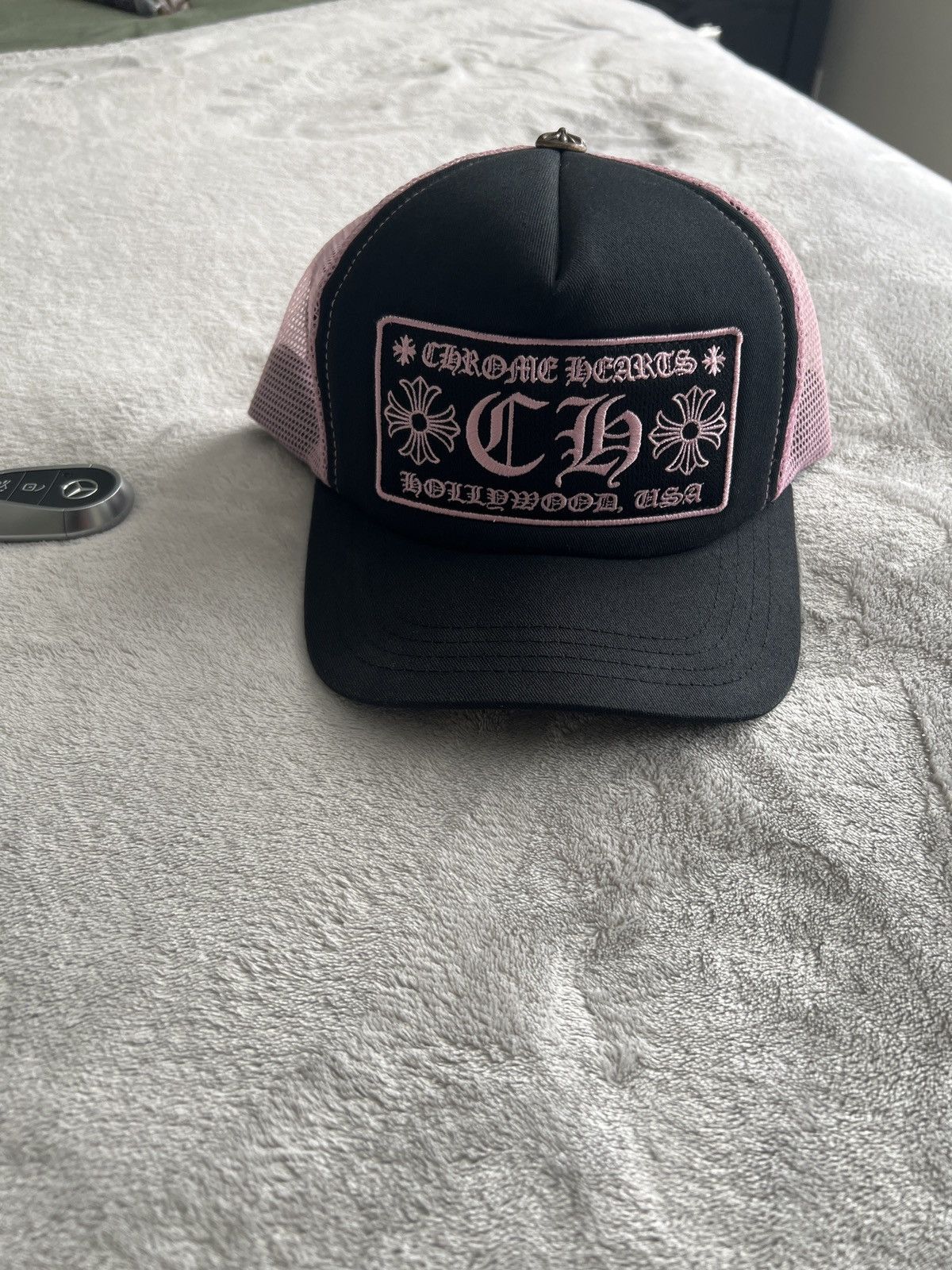 Chrome Hearts Chrome Heart Hollywood Trucker Hat Size ONE SIZE - 1 Thumbnail