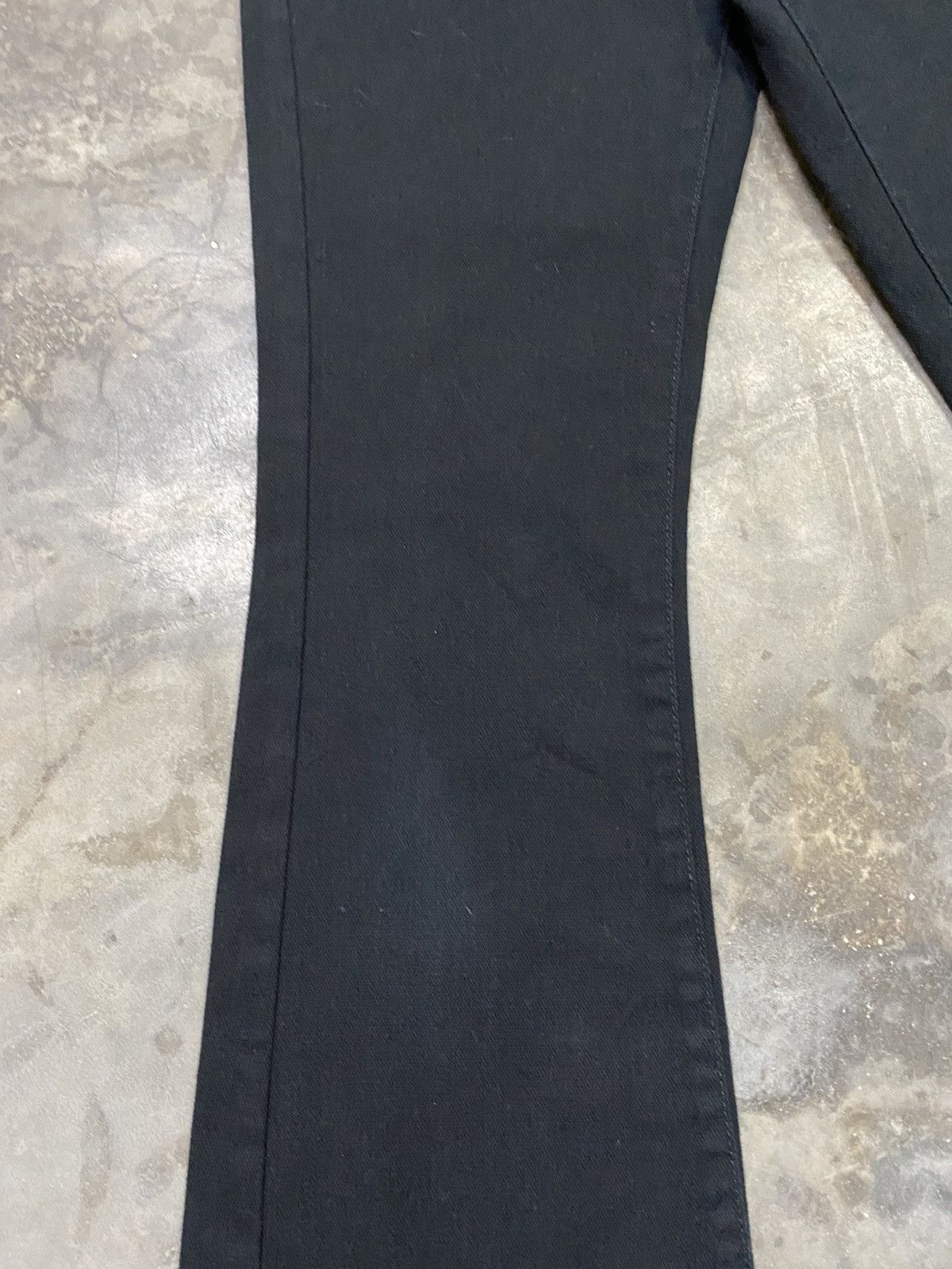 Hysteric Glamour × Japanese Brand × Tornado Mart Flare Jeans Japanese Daily Topics Super Black Boot Cut Size 27" / US 4 / IT 40 - 5 Thumbnail