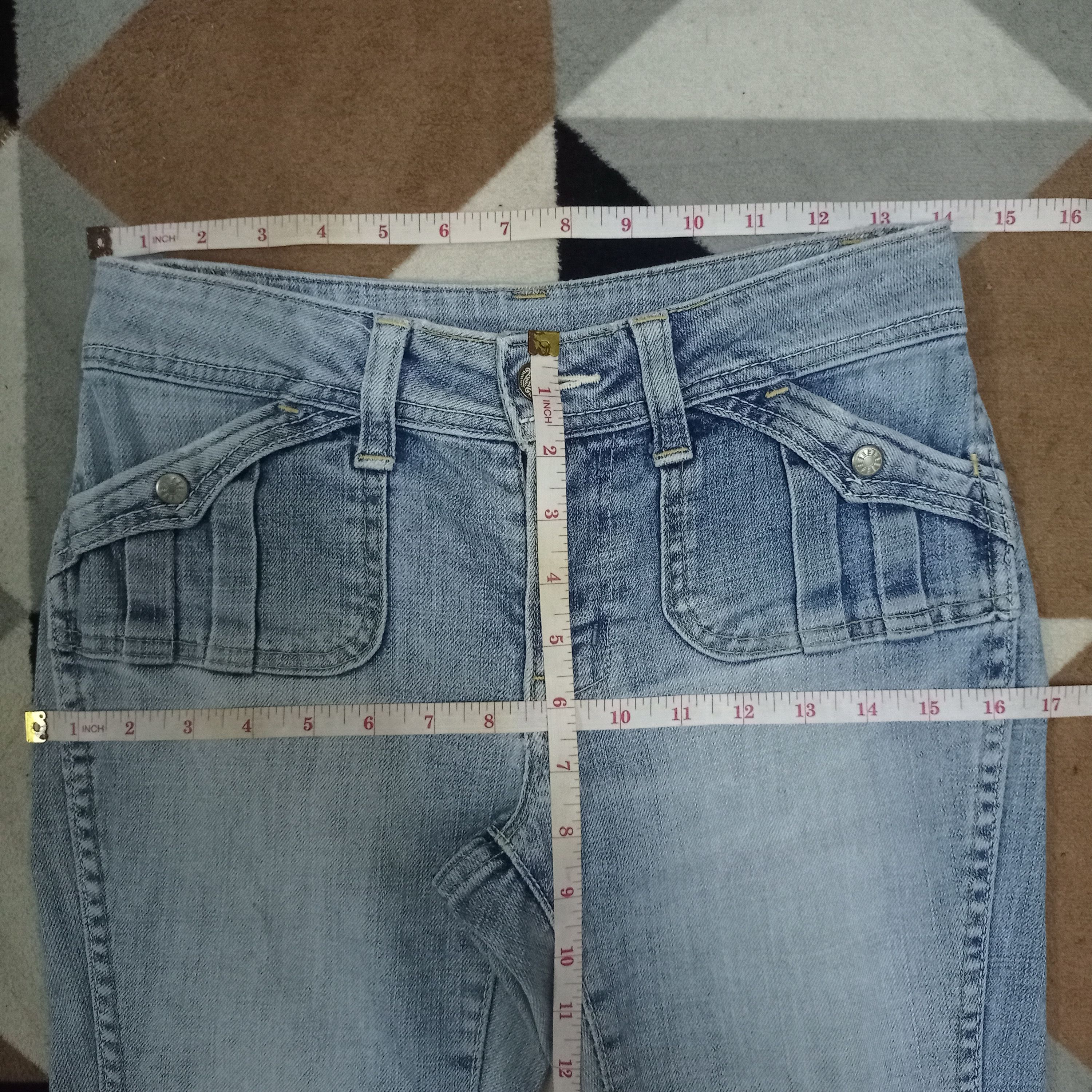 Japanese Brand Vintage Japanese Brand Flare Denim Bush Pants Size 28" / US 6 / IT 42 - 9 Thumbnail