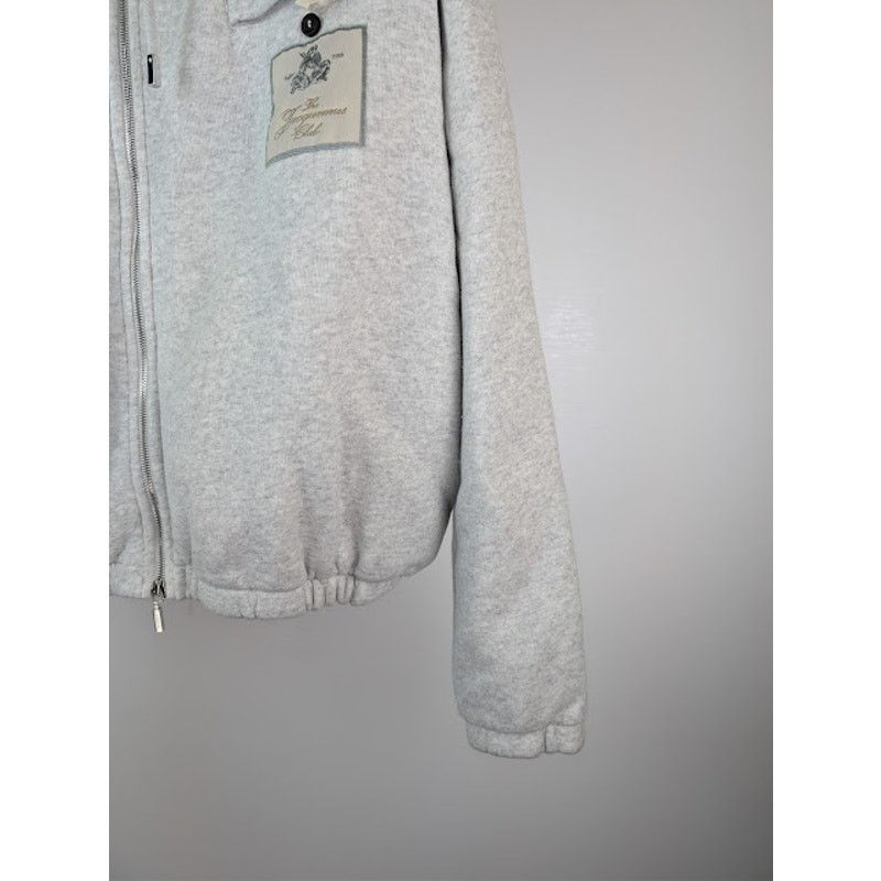 Jacquemus o1rshd1 Oversized Zip-Up Torneo Hoodie in Athletic Club Grey Size US XL / EU 56 / 4 - 6 Thumbnail