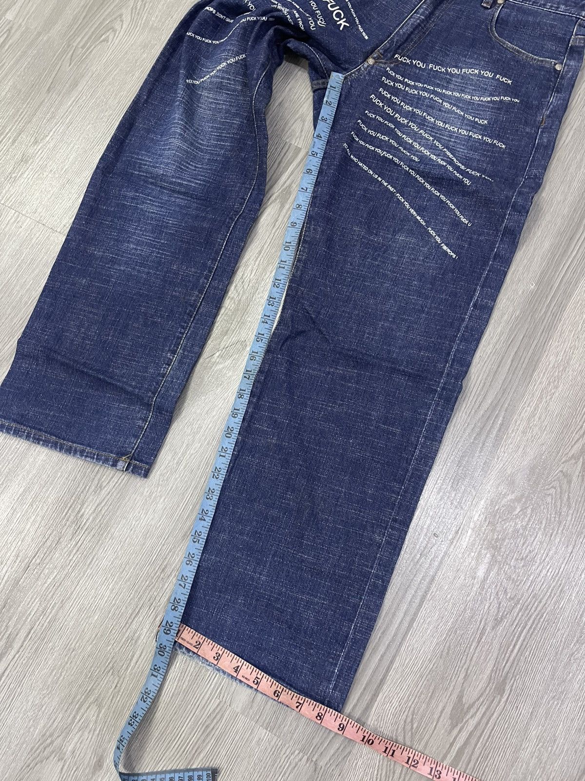 Fiberops Fiberops ‘Fuck You’ denim Size US 32 / EU 48 - 13 Thumbnail