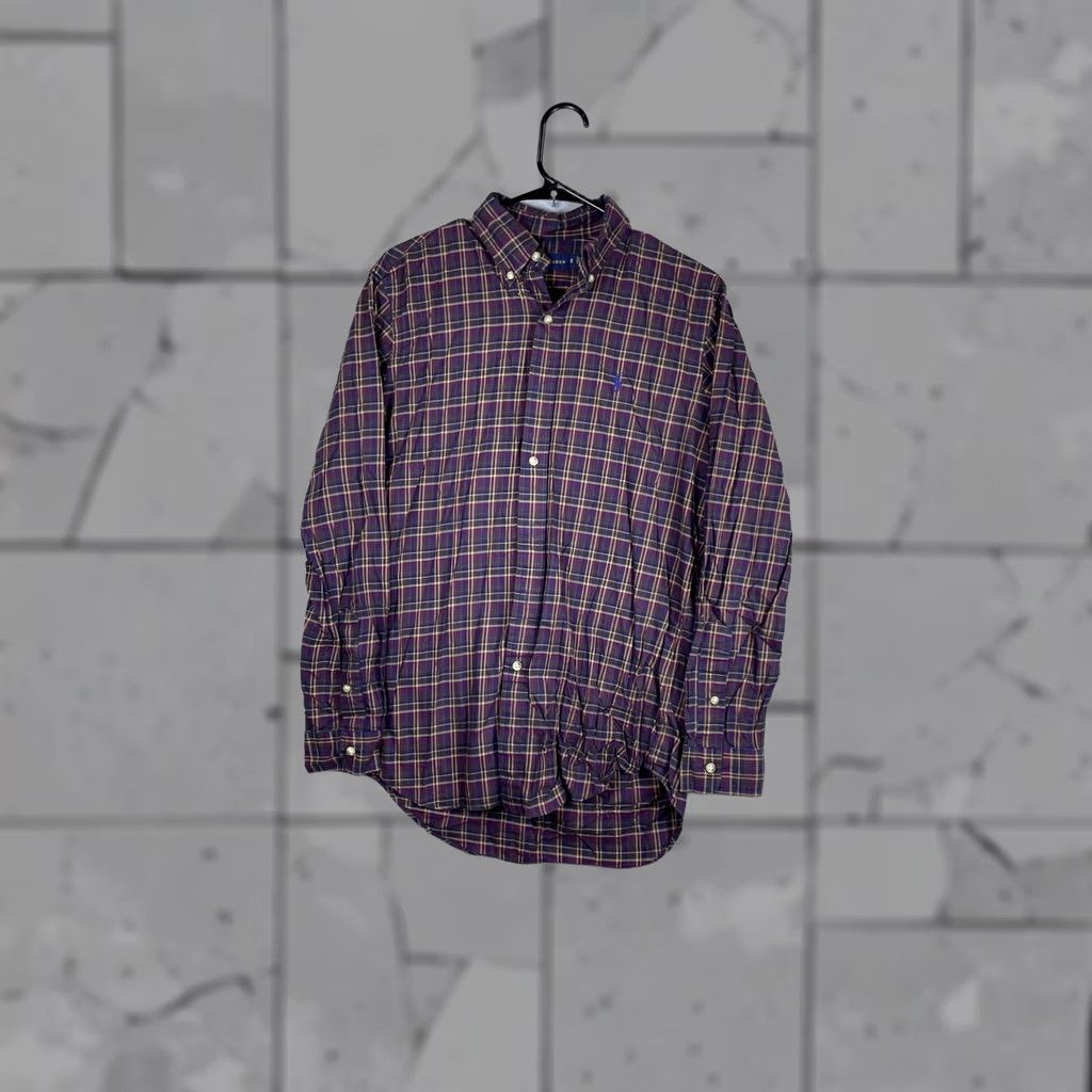 Ralph Lauren Ralph Lauren Shirt Mens Small Purple Plaid Long Sleeve Button Down Pony Size US S / EU 44-46 / 1 - 1 Thumbnail