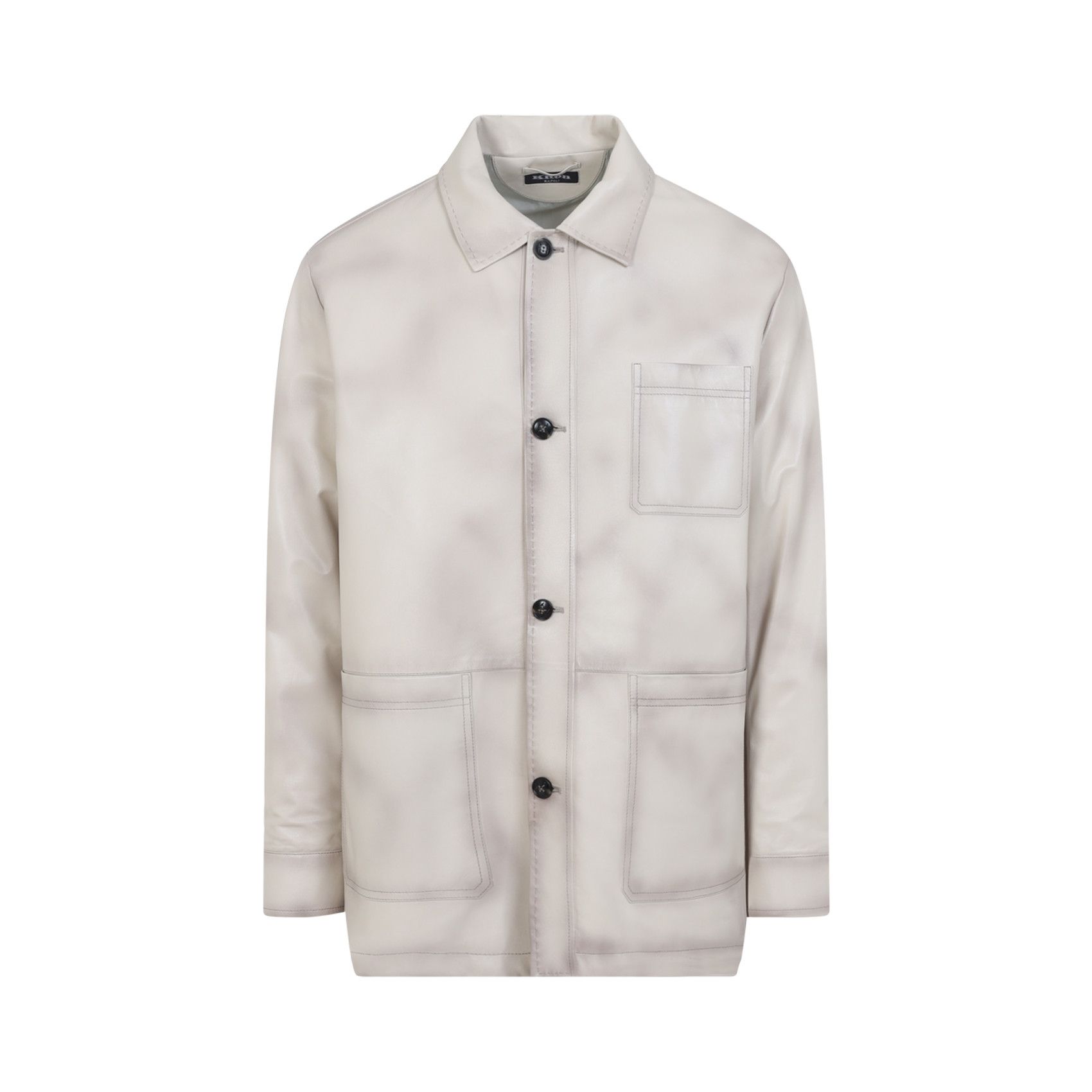 Kiton Kiton Lamb Leather Jacket Size US XL / EU 56 / 4 - 1 Thumbnail