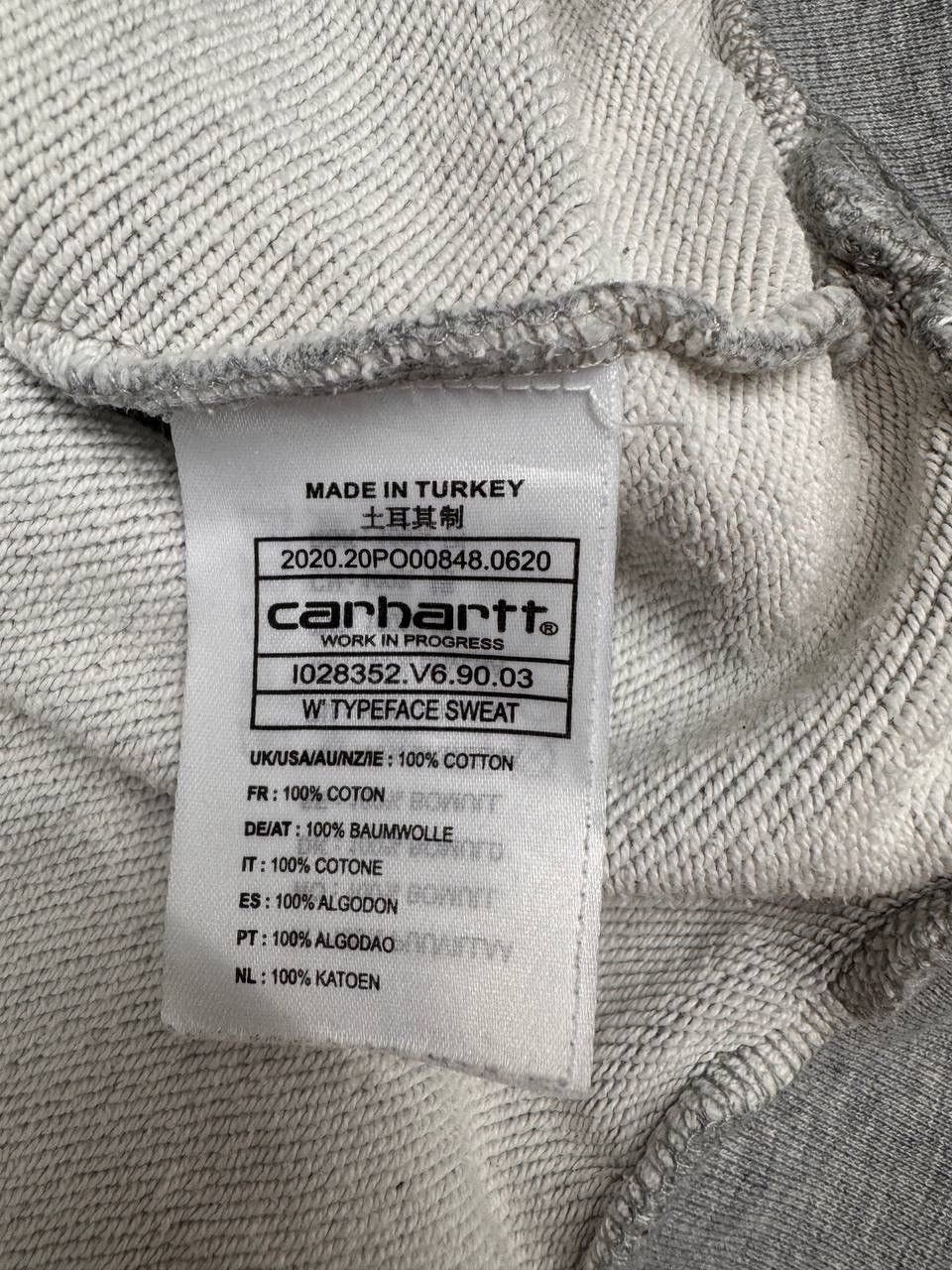 Carhartt Carhartt WIP Typeface Sweatshirt Grey Crewneck Cotton Size US M / EU 48-50 / 2 - 5 Thumbnail