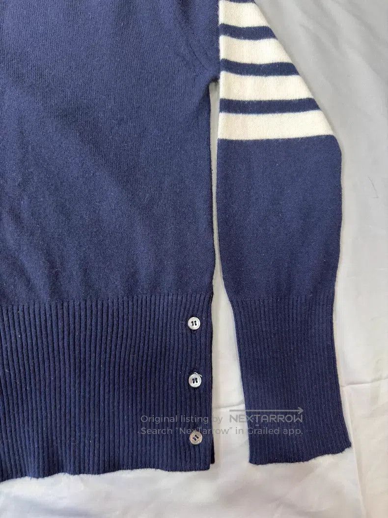 Thom Browne Thom Browne Cashmere Crewneck Sweater Navy Blue Size US XXS / EU 40 - 6 Thumbnail