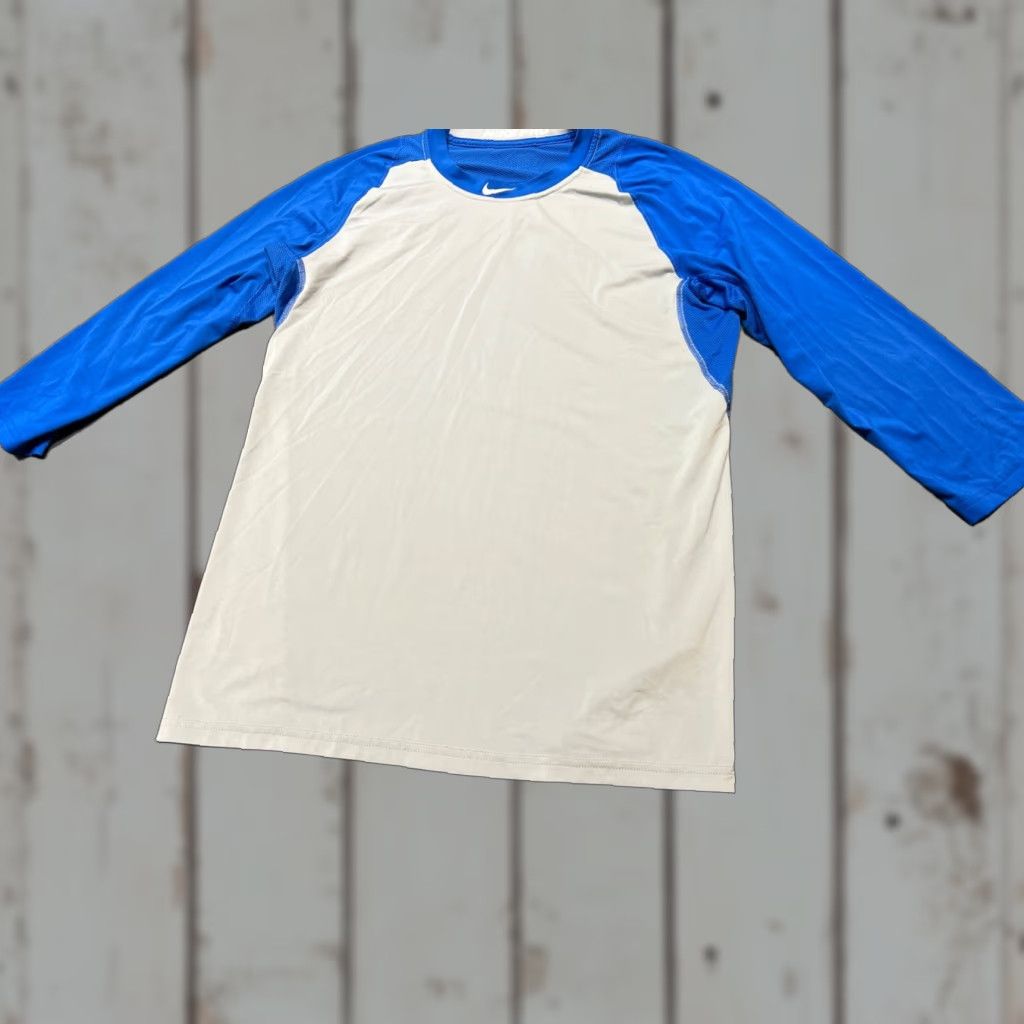 Nike Nike Pro MLB Men’s Medium Blue Dri-FIT Baseball Shirt Pullover 3/4 Sleeve Activewear Size US M / EU 48-50 / 2 - 1 Thumbnail