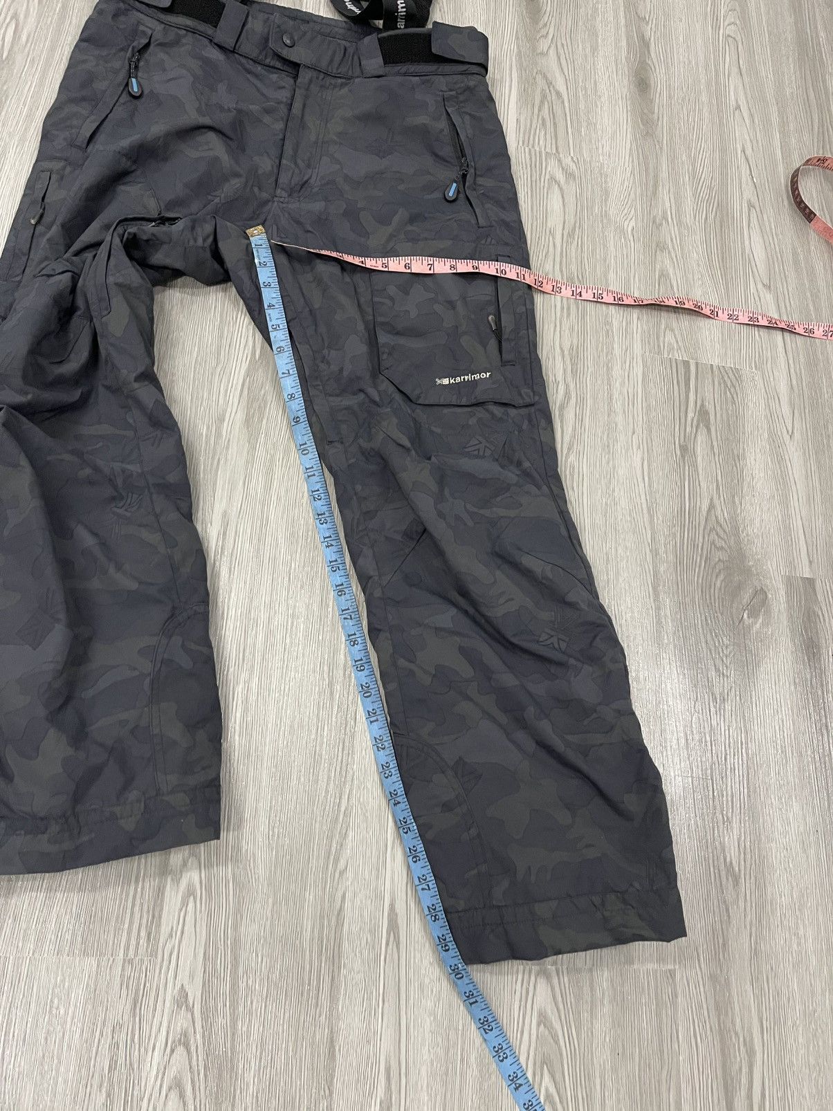 Japanese Brand × Karrimor Karrimor Black Camo Ski Pant With Suspender Size US 34 / EU 50 - 17 Thumbnail