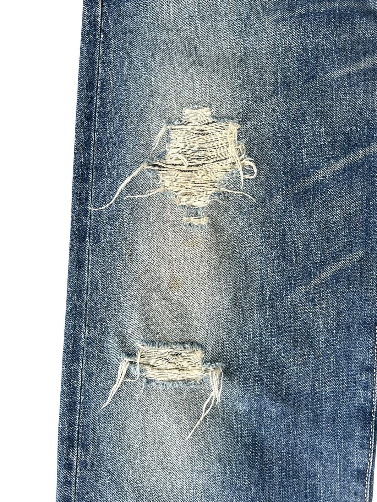 Kapital Vintage Edwin 505 Selvedge Distressed Denim Jeans Size US 34 / EU 50 - 2 Thumbnail
