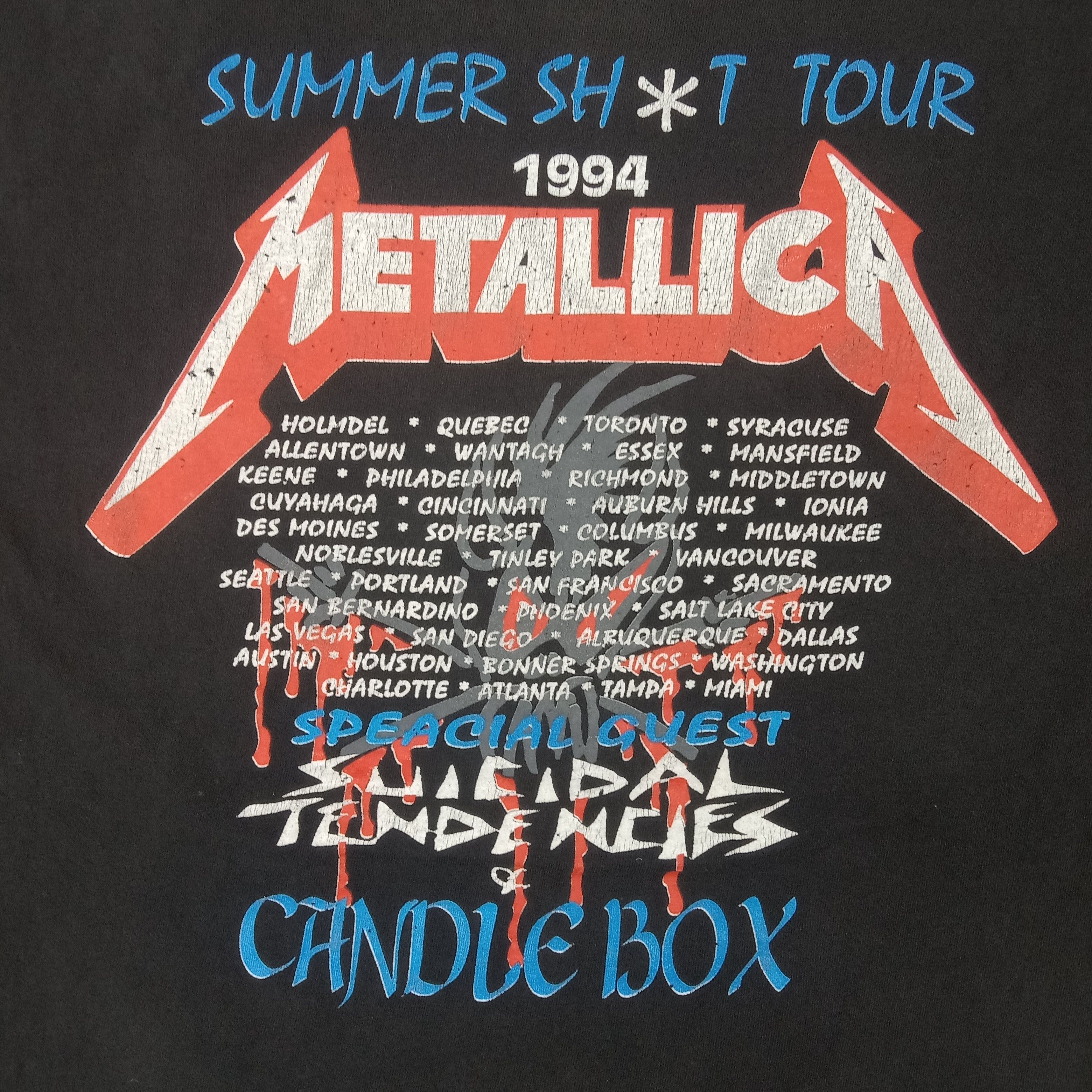 Band Tees × Metallica × Vintage Vintage 90's Metallica American Heavy Metal Band Tshirt Size US XXL / EU 58 / 5 - 7 Thumbnail