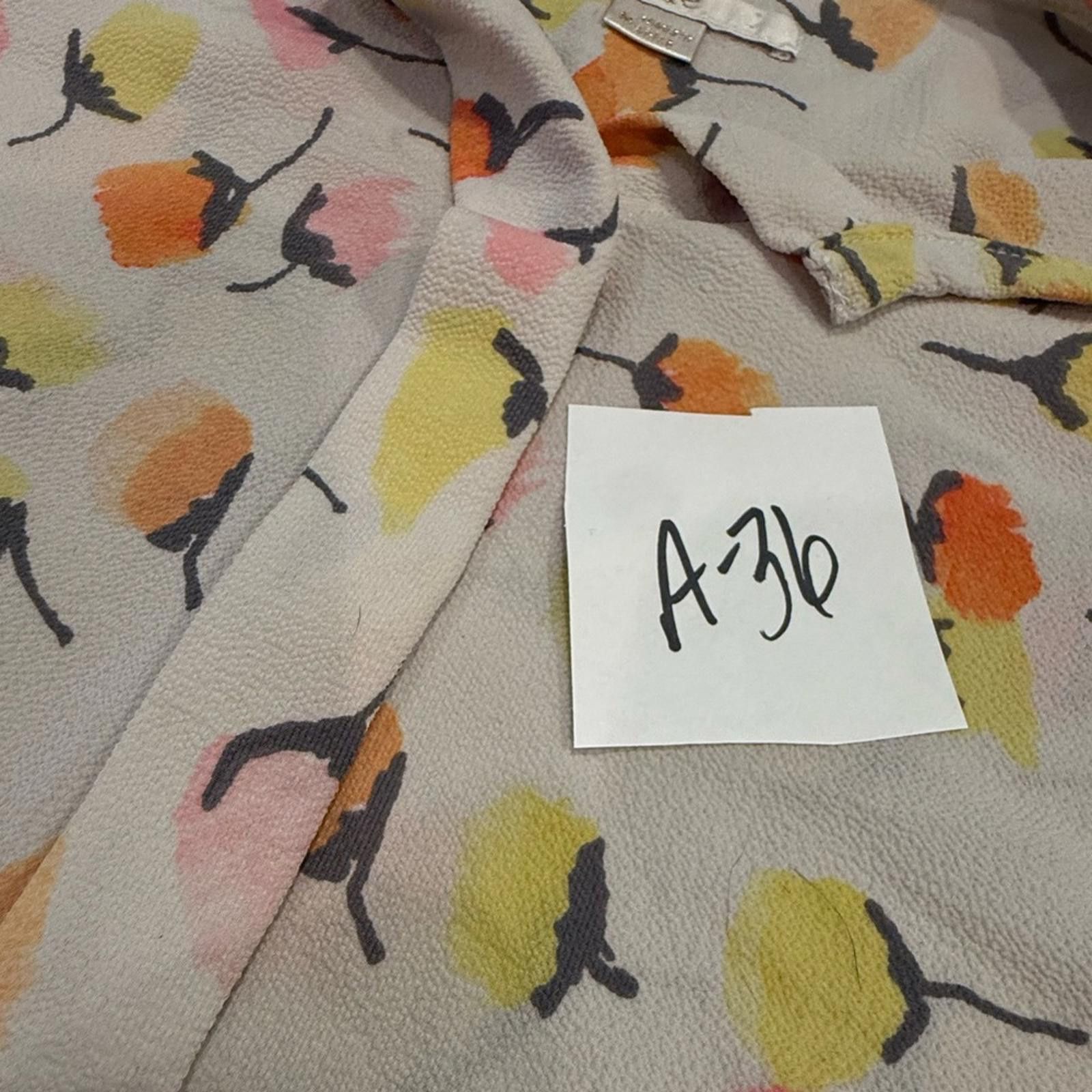Celine C&E pastel floral crop sleeve top SZ M Size M / US 6-8 / IT 42-44 - 11 Thumbnail