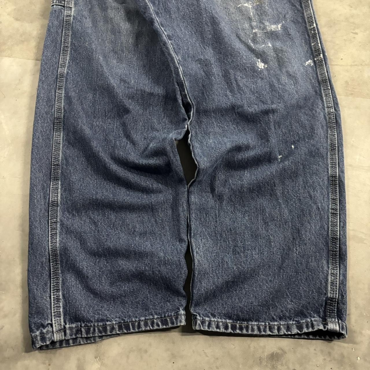 Vintage Crazy Vintage Y2K/2000s Baggy Dark Wash Skater Carpenter Denim Jeans! 38x32 Size US 38 / EU 54 - 6 Thumbnail