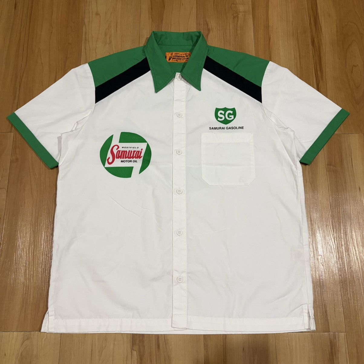 Samurai Jeans Samurai motor club motor oil work shirt by samurai jeans Size US XL / EU 56 / 4 - 2 Thumbnail