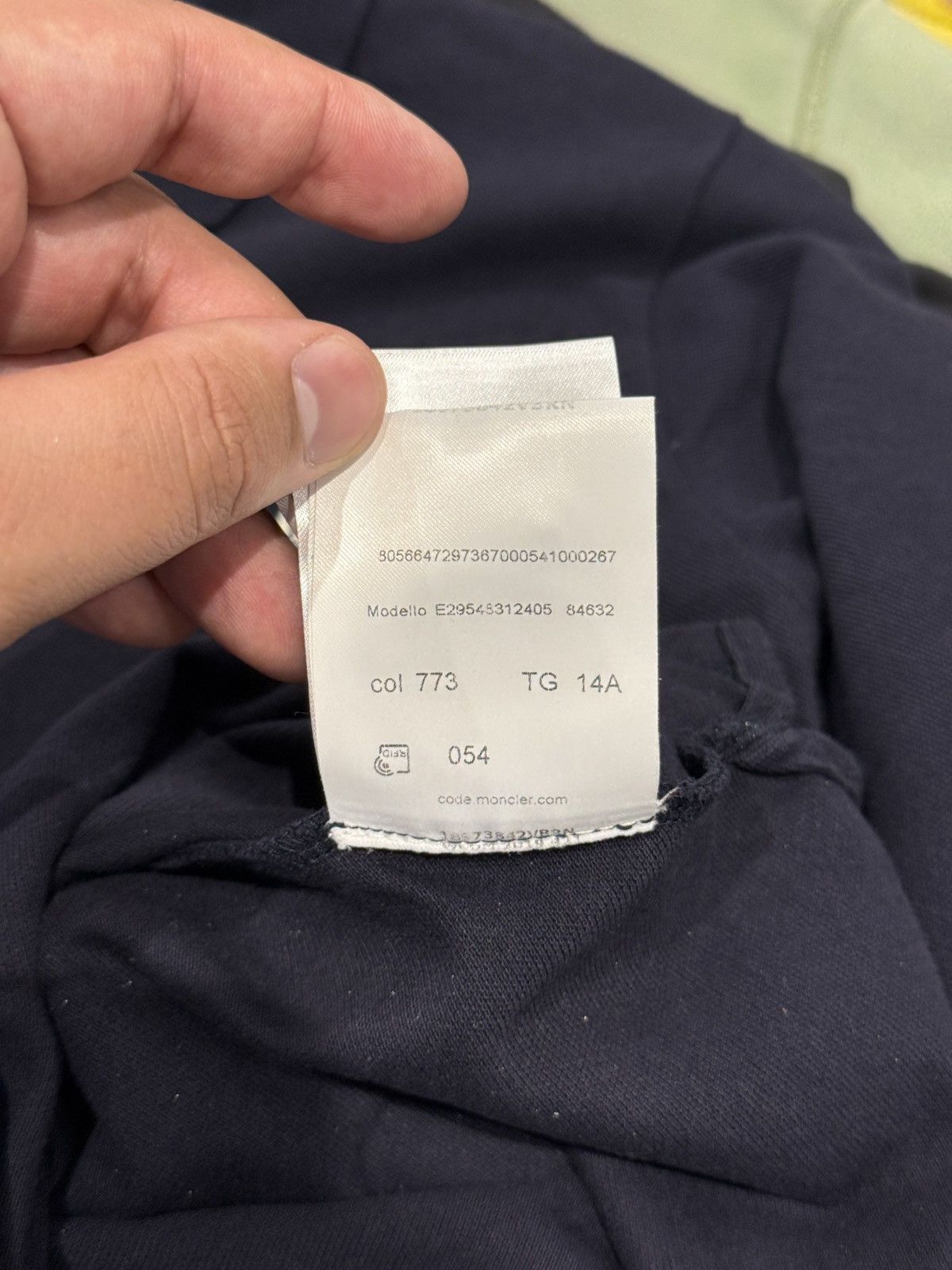 Moncler Moncler Navy Long Sleeve Polo Size US S / EU 44-46 / 1 - 10 Thumbnail