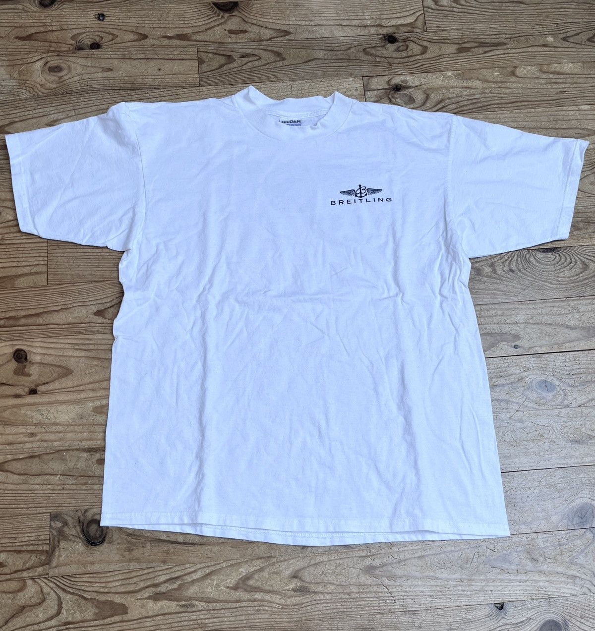 Breitling × Vintage Rare Breitling logo vintage tee Size US XL / EU 56 / 4 - 1 Thumbnail