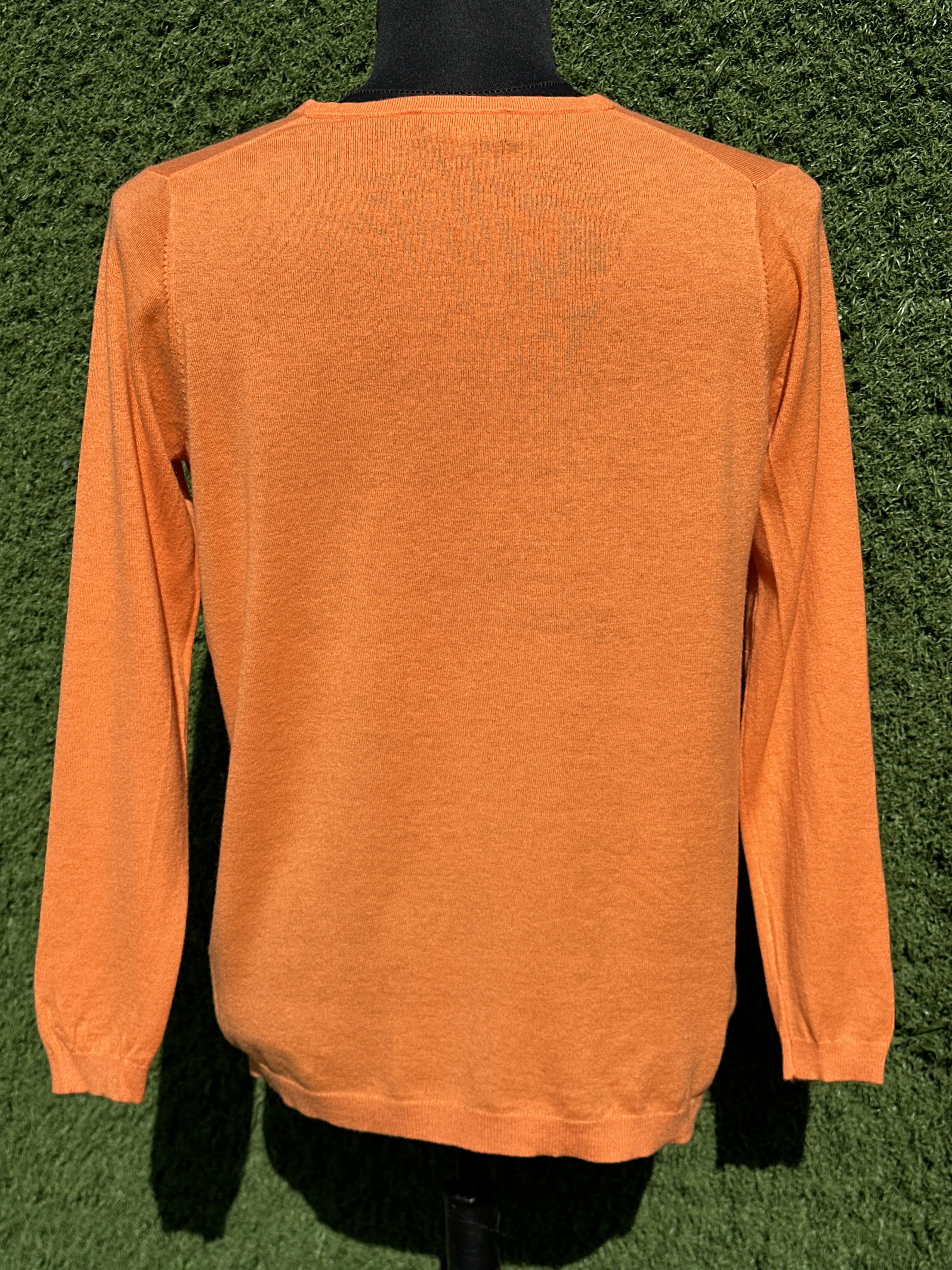 eskandar Eskandar Orange 100% Cashmere Cardigan Luxury Knit OS Size ONE SIZE - 4 Thumbnail