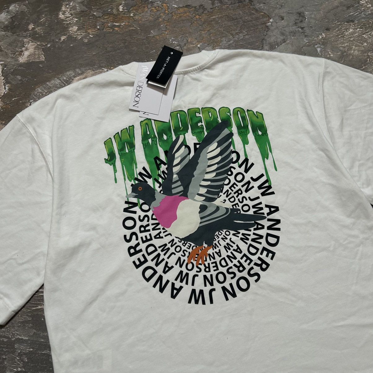 JW Anderson JW Anderson Rare Slime Logo Oversized T-Shirt Size US M / EU 48-50 / 2 - 3 Thumbnail
