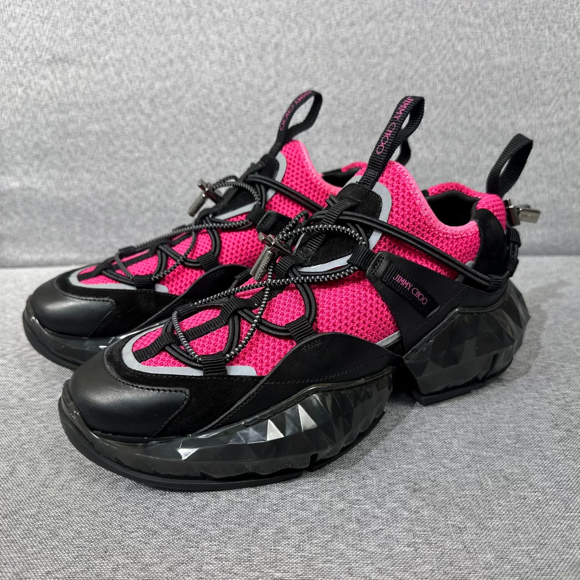 Jimmy Choo Jimmy Choo Casual Pink Lowtop Sneakers us_8 Women Size US 8 / IT 38 - 1 Thumbnail