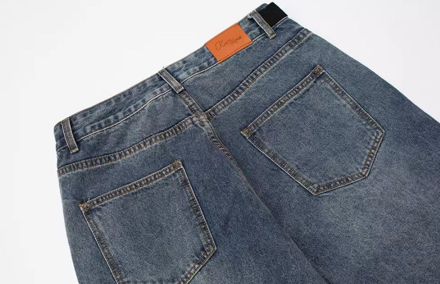 Japanese Brand Men's street style belted distressed jeans Size US 32 / EU 48 - 5 Thumbnail