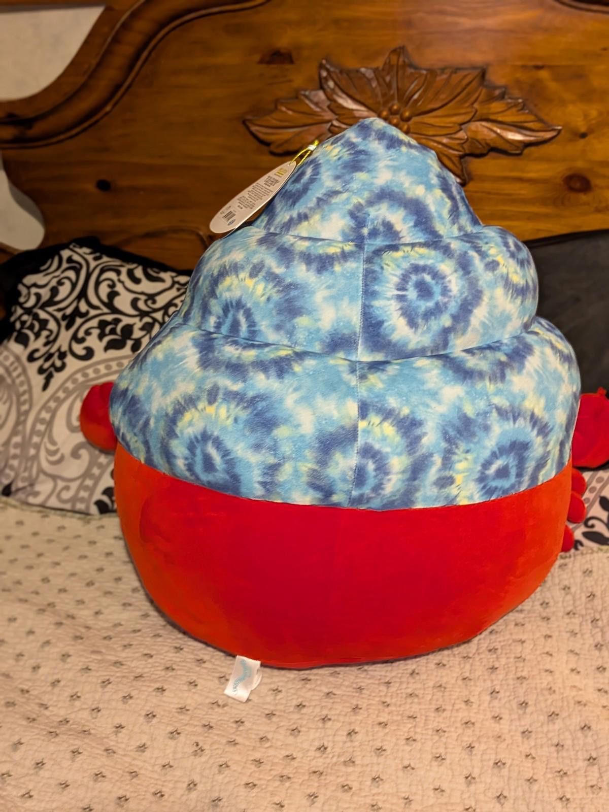 Designer Squishmallows 20" Indie the Hermit Crab Red Plush Doll Size ONE SIZE - 8 Thumbnail